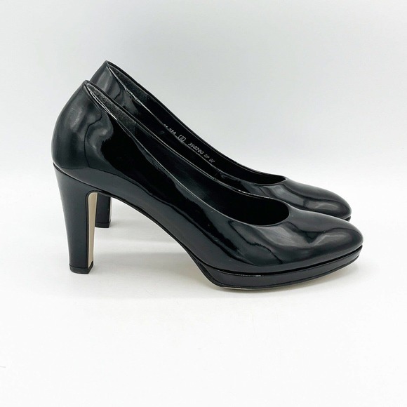 Gabor Splendid Pump Patent Round Toe High Heel Shoe - Picture 2 of 12